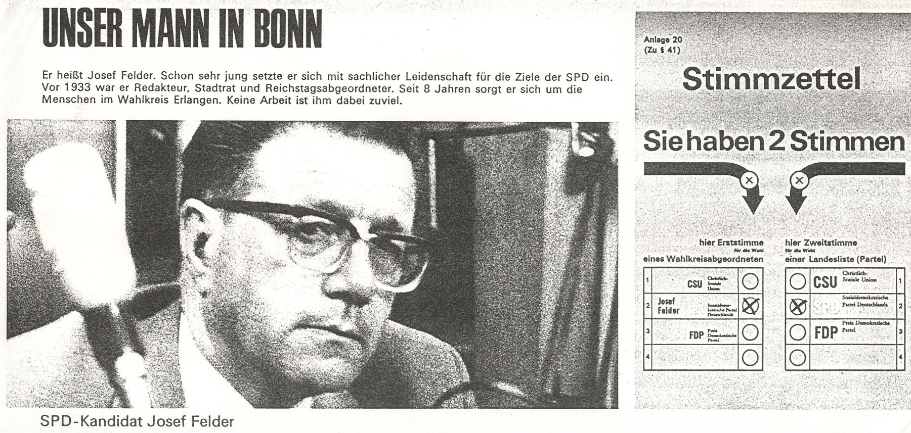 Wahlplakat der SPD