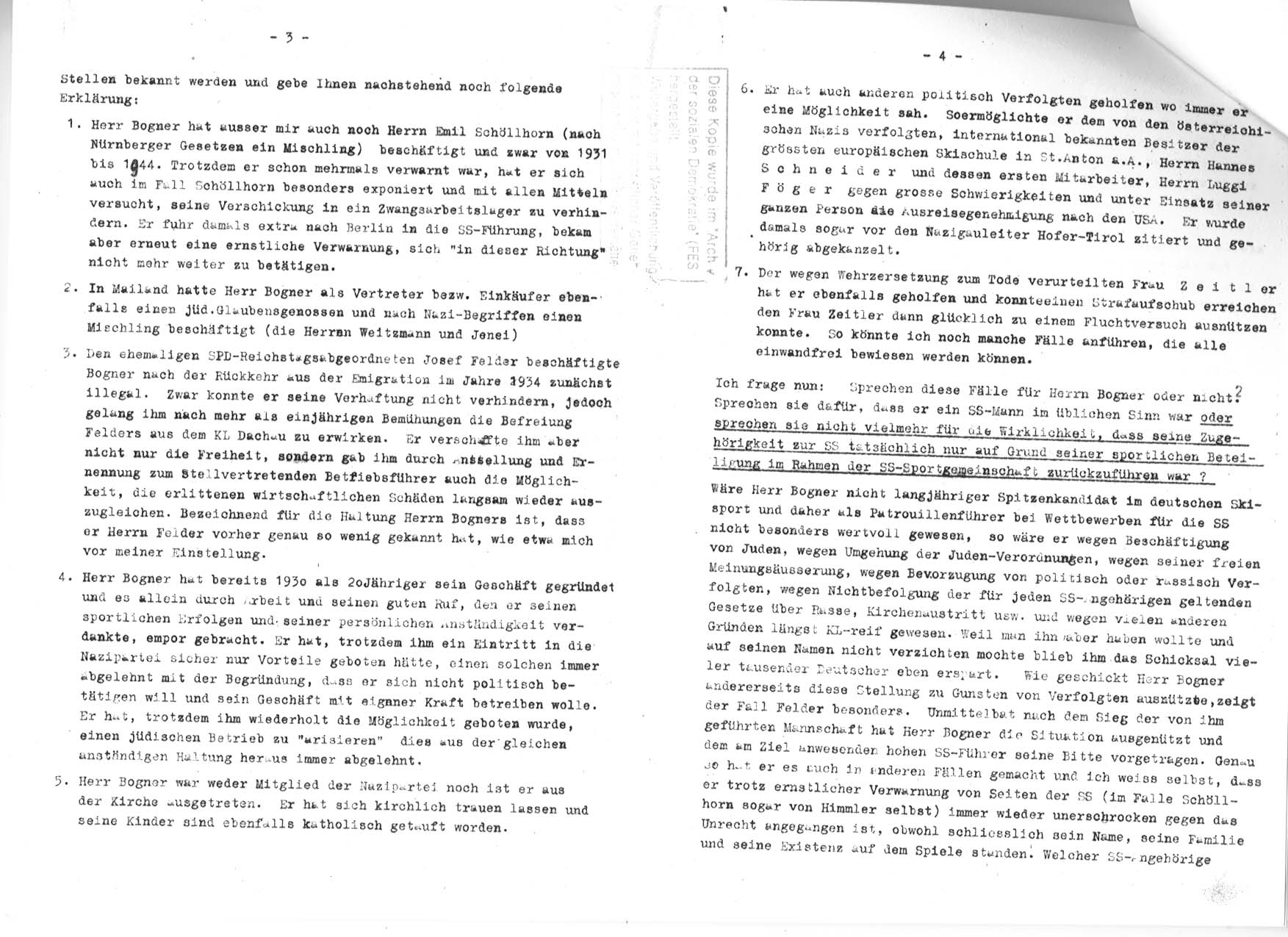 Brief Alfred Balbiers an Staatskommissar Aumer, Teil 2