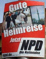 Wahlplakat der NPD